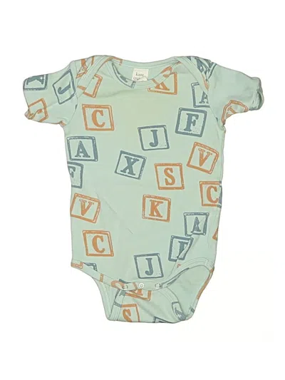 Pre-owned Kate Quinn Organics Babies' Short Sleeve Onesie In Blue