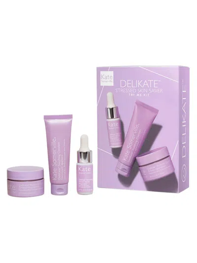 Kate Somerville Women's 3-piece Delikate Try Me Skincare Kit In Pink