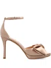 Kate Spade 100mm Satin Sandals In Neutral