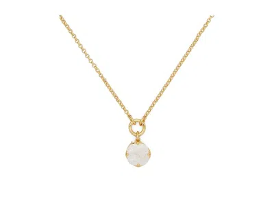 Kate Spade 10mm Spade Flower Pendant In Gold