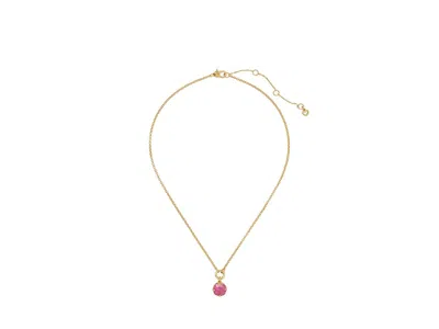 Kate Spade 10mm Spade Flower Pendant In Pink