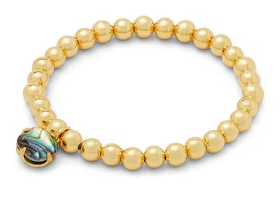 Kate Spade 10mm Spade Flower Stretch In Gold