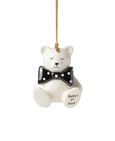 Kate Spade 2025 Be Jolly Baby's First Christmas Ornament In White