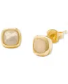 Kate Spade 23k Gold-plated Sterling Silver Stud Earrings In Opal