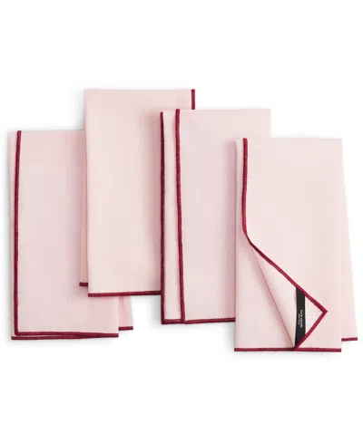 Kate Spade 4-pc. Garden Party Napkin Set In Pink
