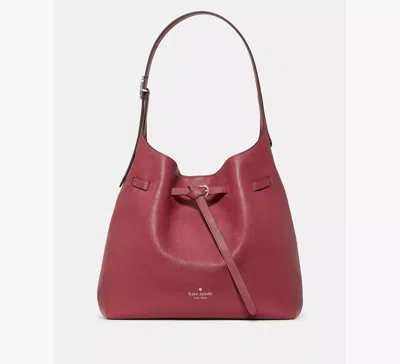 Kate Spade 454 Belted Large Shoulder Bag In Red Jasper