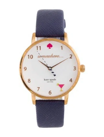 Pre-owned Kate Spade 5 O'clock Metro Watch In Multi
