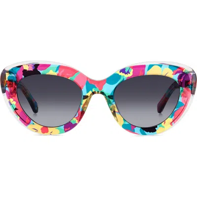 Kate Spade 50mm Capri Cat Eye Sunglasses In Multi
