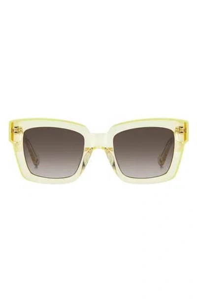 Kate Spade 51mm Brynne Cat Eye Sunglasses In Yellow