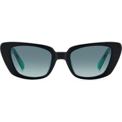 Kate Spade 51mm Fabia Cat Eye Sunglasses In Black