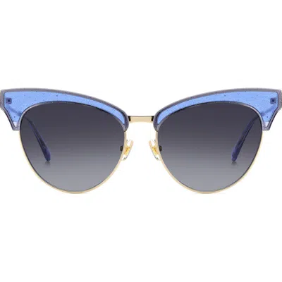 Kate Spade 54mm Cat Eye Sunglasses In Blue