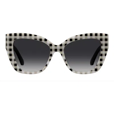 Kate Spade 54mm Cat Eye Sunglasses In White