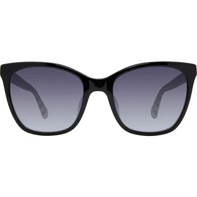 Kate Spade 55mm Desi Oversize Sunglasses In Black