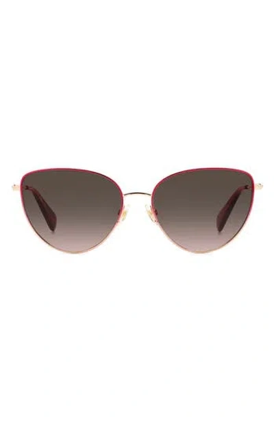 Kate Spade 55mm Hailey/g/s Cat Eye Sunglasses In Multi