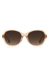 Kate Spade 57mm Yaelfs Oversize Sunglasses In Brown/ Brown Gradient