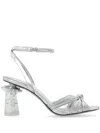 Kate Spade Round-headed High-heeled Sandals In Grey