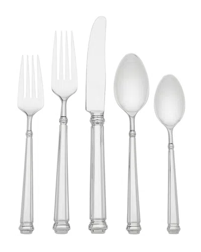 Kate Spade Abington Square 5-piece Flatware Set In Metallic