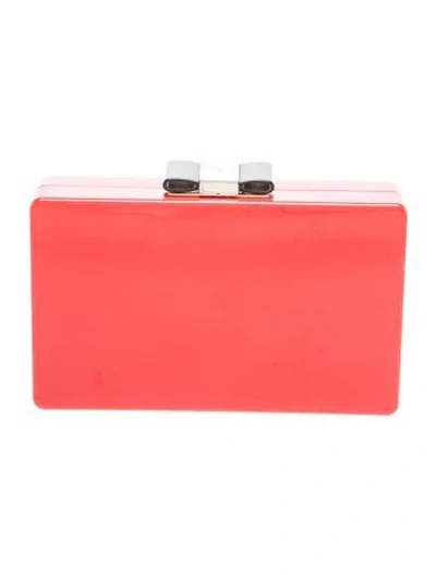 Pre-owned Kate Spade Acrylic Clutch In Red