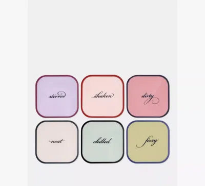 Kate Spade Acrylic Coaster Set In Multi