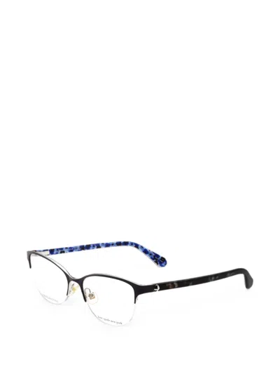 Kate Spade 아달리나 로고 장식 안경 In Black