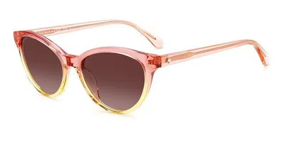 Kate Spade Adeline/g/s Asian Fit Gvz/ha Women's Sunglasses Pink Size 55