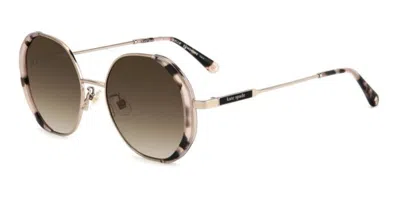 Kate Spade Aeris/f/s Asian Fit 000/ha Women's Sunglasses Gold Size 52