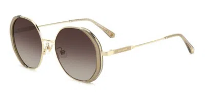 Kate Spade Aeris/f/s Asian Fit Polarized 4s4/la Women's Sunglasses Gold Size 52