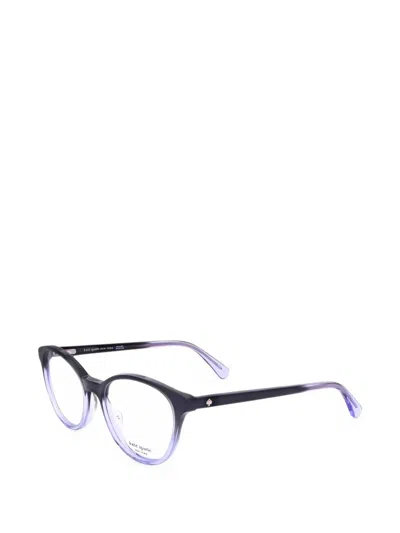 Kate Spade Aggie Round-frame Glasses In Purple
