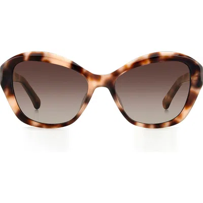 Kate Spade Aglaia 54mm Gradient Cat Eye Sunglasses In Neutral