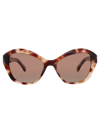 Kate Spade Aglaia/s Sunglasses In Nude / Pink Havana - Brown Gradient Polarized
