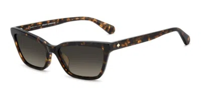 Kate Spade Aisha 2/s 086/ha Women's Sunglasses Tortoiseshell Size 55 In Orange