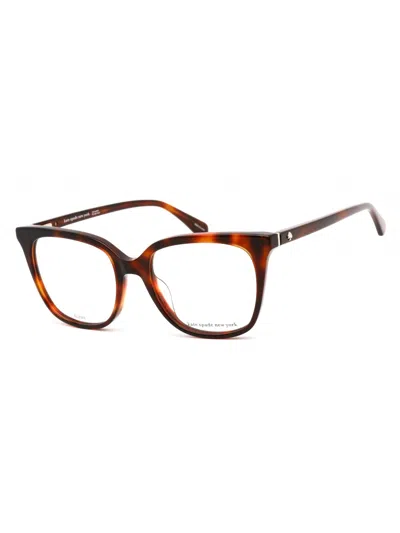 Kate Spade Alessandria Mini Rectangular Women's Eyeglasses In Brown