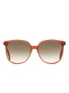 Kate Spade Alianna Sunglasses In Orange
