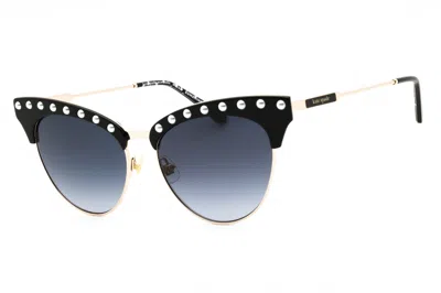 Kate Spade Alvigspearl Studded Cat-eye Sunglasses In Black