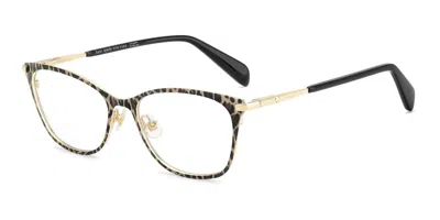 Kate Spade Amaris 2/g Asian Fit 4gl Women's Glasses Yellow Size 55 - Free Lenses - Blue Light Block Available In Black Golden Yellow Panther Print