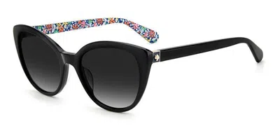 Kate Spade Amberlee/s 807/wj Women's Sunglasses Black Size 55