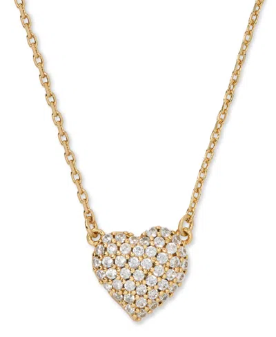 Kate Spade Amour Cubic Zirconia Gold-tone Pave Pendant Necklace