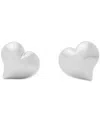 Kate Spade New York Amour Heart Stud Earrings In Silver