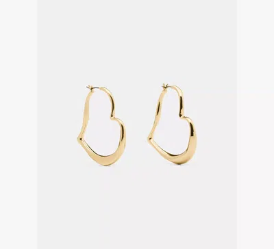 Kate Spade New York Heart Hoop Earrings In Gold
