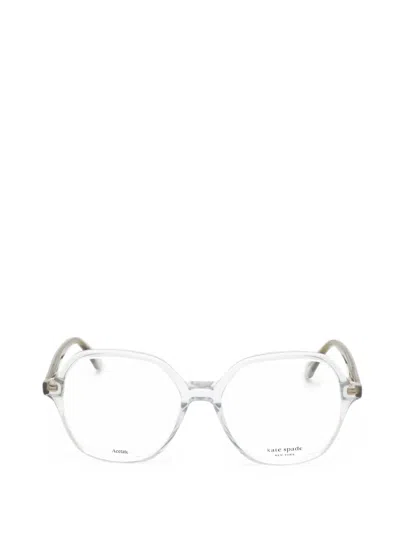 Kate Spade Anaya Geometric-frame Glasses In Transparent