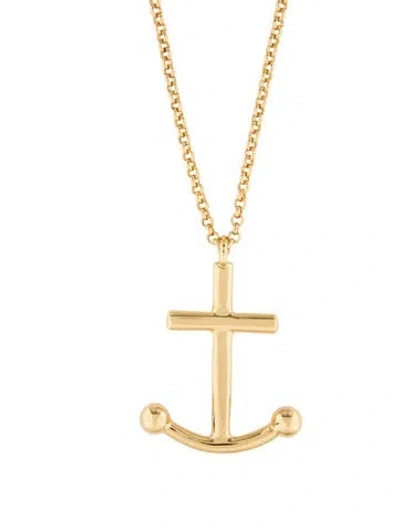 Pre-owned Kate Spade Anchors Away Long Pendant Necklace, 36.75" In Multi