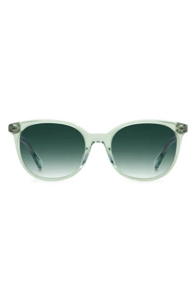 Kate Spade Andrua 51mm Gradient Square Sunglasses In Green/ Green Shaded