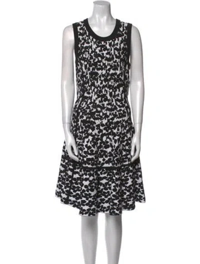 Pre-owned Kate Spade Animal Print Knee-length Dress In Multi