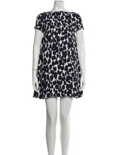 Pre-owned Kate Spade Animal Print Mini Dress In Multi