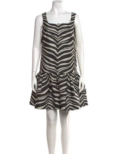 Pre-owned Kate Spade Animal Print Mini Dress In Multi