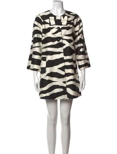 Pre-owned Kate Spade Animal Print Mini Dress In Neutrals