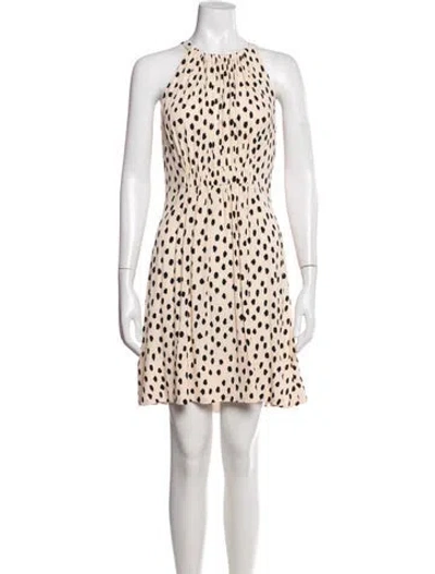 Pre-owned Kate Spade Animal Print Mini Dress In Pink