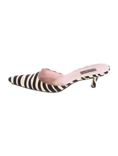 Pre-owned Kate Spade Animal Print Mules