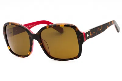 Kate Spade Annoraps Sunglasses In Tortoiseshell