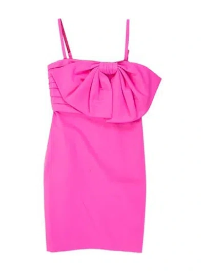 Pre-owned Kate Spade Asymmetrical Mini Dress In Pink